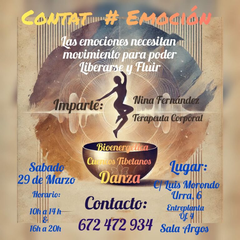 Cartel de «Contact #Emoción», marzo de 2025