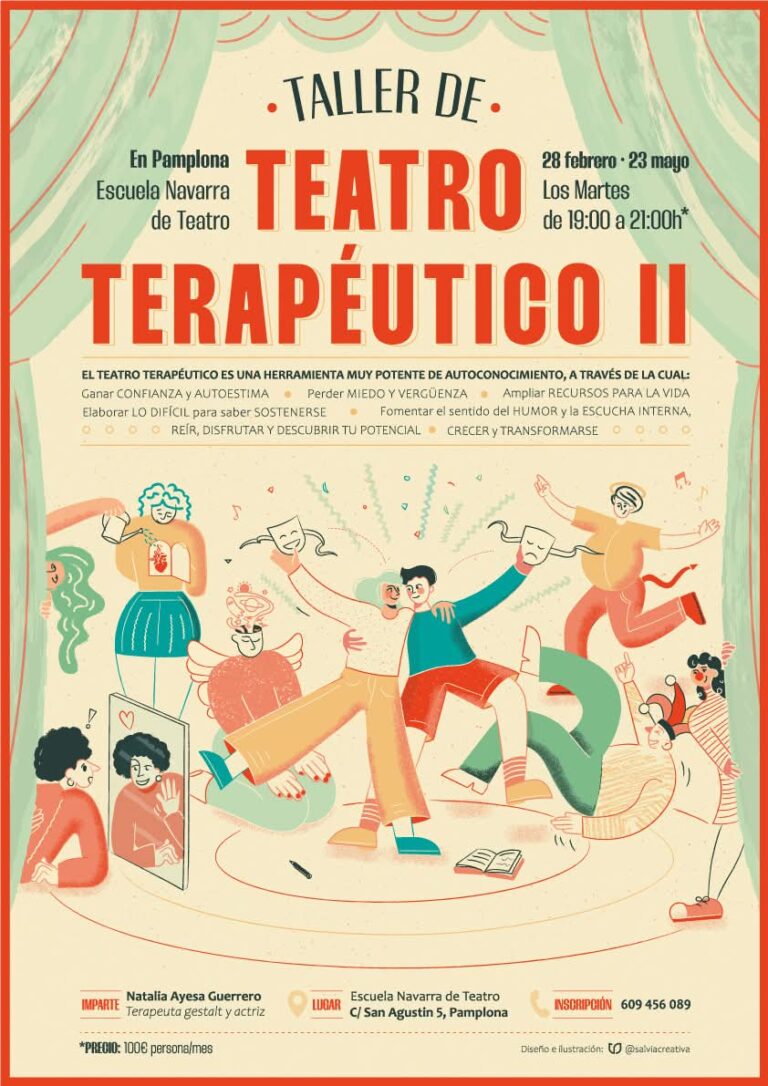 Cartel de «Teatro terapéutico», febrero a junio de 2026